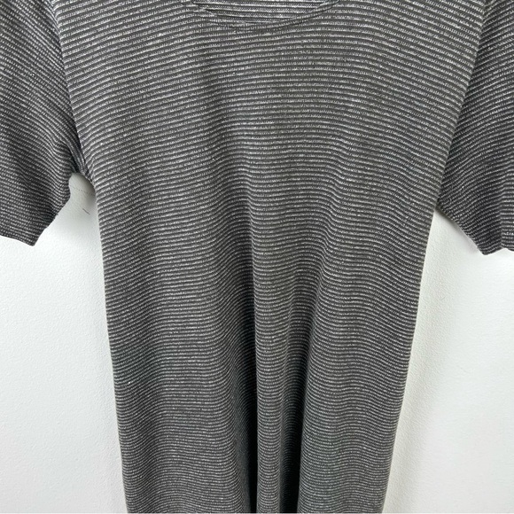 Purejill by J. Jill Taupe Linen blend tunic tie back top size: L - Picture 3 of 9